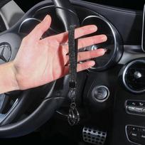 Automobilio raktų pakabukas Blizgantys automobilio aksesuarai Švytintys kalnų krištolai Krištolas Virvelė raktams Automobilio įtaisas Deimantiniai automobilio aksesuarai moterims juoda