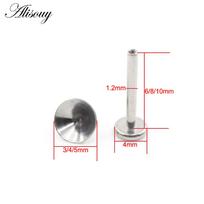 Alisouy 1 vnt. G23 titano piltuvėlio sriegio ausies tragus helix štanga labret lūpos žiedas kremzlės auskaras auskarų vėrimas kūno papuošalas 1.2x10x4mm white