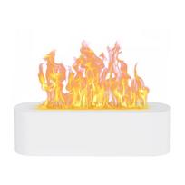 150ML RGB Flame Aroma Diffuser Simulation Flame USB Desktop Simulation Light Air Humidifier Aromatherapy Bedroom Purifier Air beige