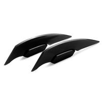 1Pair Universal Motorcycle Winglet Aerodynamic Spoiler Wing With Adhesive Motorcycle Exterior Decoration Sticker For Motorbike raudona
