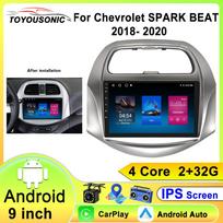 2din Android 13 For Chevrolet Spark Beat 2018 -2020 Car Radio Multimedia Video Player Navigation Auto Carplay Stereo Wifi GPS 4 core 1GB+32GB carplay