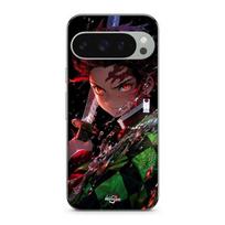 Case for Google Pixel 9 Pro Demon Slayer Tanjiro Kamado angry manga anime juoda