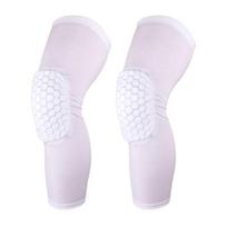 Knee Pads Compression Padded Long Leg Sleeve Knee Protection Brace for Basketball L balta