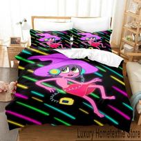 3D The Midnight Gospel Parallel Bars Bedding Set Duvet Cover Bed Set Quilt Cover Pillowcase Comforter king Queen Size Boys Adult 70x133cm 2pcs purple