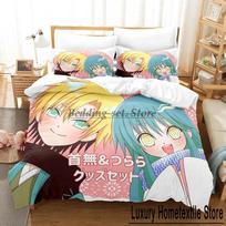 3D Cartoons Nura Rise of the Yokai Clan Bedding Set Single Twin Full Queen King Size Bed Set Adult Kid Bedroom Duvet cover Sets 70x133cm 2pcs