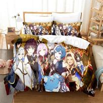 3D Print Game Epic Seven Bedding Set,Duvet Cover Comforter Bed Set Quilt Cover Pillowcase,King Queen Twin Size Boys Girls Adults 135x200cm 2pcs