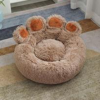 Fluffy Dog Bed Plush Kennel Accessories Pet Products Large Dogs Beds Bedding Sofa Basket Small Mat Cats Big Cushion Puppy Pets S DIA 50CM
