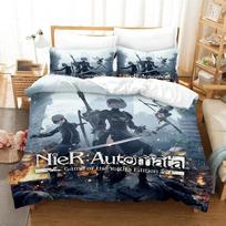 3D Printed NieR Automata Bedding Set Duvet Cover Bedroom Comforter Covers Single Twin King Size Quilt Cover Home Textile 70x133cm 2pcs