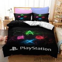 3D Print Play Station Aoxo Bedding Set Boys Girls Twin Queen King Size Duvet Cover Pillowcase Bed boys Adult Home Textileextile EU Single 135x200cm