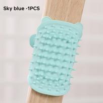 Pet Cat Hair Removal Massage Comb Cats Scratching Rubbing Brush kitten Grooming Self Cleaning Wall Corner Cat Scratcher Combs white