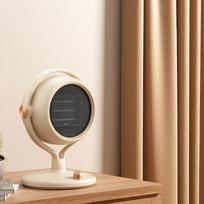 Elektrinis patalpų šildytuvas 2 greičių nešiojamas ventiliatorius patalpoms namams biuro stalui Desktop beige