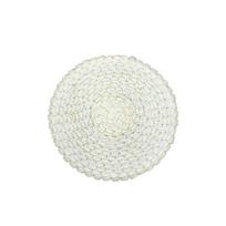 Japanese Paper Woven Placemat Non-slip Thermal Insulation Mat Round Household Coffee Coaster Western Food Mat Decoration Pads 38CM-1pc balta