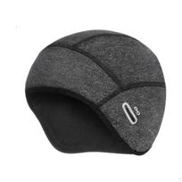 Skull Cap Helmet Liner Beanie Warm Cycling for Running Motorcycle Skiing No Ponytail Hole black