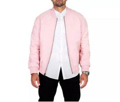 Pink Designer Handmade Lambskin Leather Jacket Stylish Biker Men Motorcycle XS rožinė