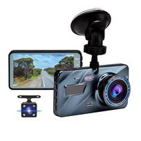 Automobilių DVR 2 kameros 4,0 colių Dash Cam Automobilinis vaizdo įrašymo įrenginys Automatinis registratorius DVR Dash Cam su dviejų krypčių kameromis Automobilių priedai Dual Lenses