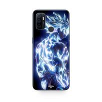 Coque Oppo A32 Dragon Ball Z Goku Ultra Instinct brillant Maniacase juoda