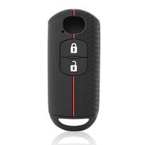 Car Key Case Fashion Key Fob Cover Protector for Mazda 2 3 5 6 BL BM GJ Atenza/Axela/Demio CX-3 CX3 CX-5 CX5 CX7 CX-9 CX8 2 Button black