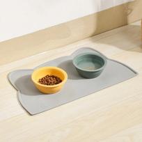 Pet Placemat Waterproof Non-slip Easy to Clean for Dogs and Cats rožinė