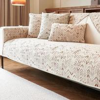 Autumn and Winter New  Cream Style Straight Row High-grade Non-slip Cushion Cover Cloth Towel Thickened Plush Sofa Cushion 70x70