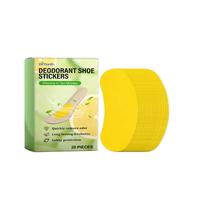 Kvapą šalinantys pleistrai batams, itin ploni kvėpuojantys batų kvapų šalinimo pleistrai avalynei 20 pak. One Size yellow