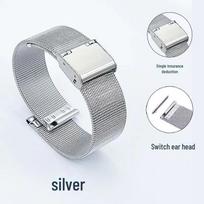 Suderinamas metalinis trijų karoliukų dirželis, skirtas Huawei GT5/GT4, Apple Watch/iWatch, Samsung Huawei/Samsung 20mm white