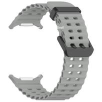 Breathable Silicone Strap for Samsung Galaxy Watch Ultra pilka