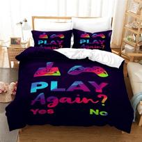 Popular Games Gamepad Bedding Set Bed Linen Duvet Cover Set Pillowcase Twin Full Queen King Comforter Cover Sets 2/3pcs 135x200cm red