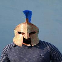 Viduramžių Spartos 300 šalmas Riterio šalmas Šarvai Šalmo apsauga Individualūs Istoriniai šarvai Cosplay kostiumui beige