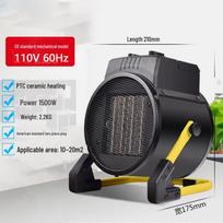 110V 1500W JAV standartinis PTC šildytuvas miegamajam, vonios kambariui ir biurui US standard 110V60HZ juoda