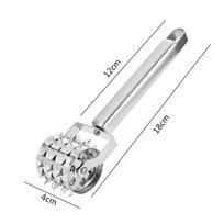 1Pcs Stainless Steel Meat Tenderizer Chopper Roller  Hammer For Steak Knock-Sided  Pork Pounders Cooking Kitchen Tools sidabras