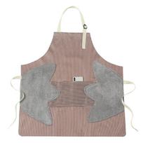 Women Men Adjustable Apron for Kitchen Dining Working Can Wipe Hands Waterproof Bib Pocket Functional Tops kava