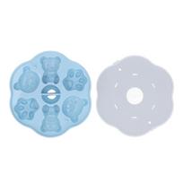 Tray Jelly Mold Silicone Lovely Bear Cat Paw  Cake Pudding Kitchen Mould with Lid for Home Kitchen Pudding Mold