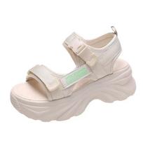Sports Sandals for Women  Thick Sole Women Shoes Fashion Beach Shoes Casual Woman Shoes for Women Zapatos De Mujer 35 white