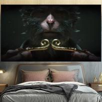 New Black Myth Wukong game tapestry decorative painting HD wall painting home background picture wall cloth hanging cloth 85X155CM black