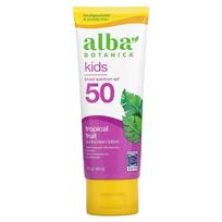 Alba Botanica, Kids Sunscreen, Tropical Fruit, SPF 45, 4 oz (113 g)