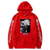 European Code New Riman College Print Casual Hooded Sweater XS raudona