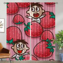 Wangwang Elegant Room Curtains 2 Pieces Tulle for Bedroom Window Curtain Partition Halloween Decoration Home Interior Curtains W50xH70cmx2pcs-CL