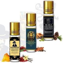 Herbexo - Perfume Oil Premium Roll-on Attar | 100% Non Alcoholic | 6ml | luxurious and exotic fragrance inspired by the rich heritage (TRIO PACK) black