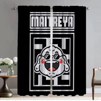 Window Curtain for Room 2 Panel Maitreya Modern Living Room Curtains Shades Home Interior Curtains Halloween Decoration Kitchen W50xH70cmx2pcs-CL