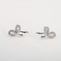 High-end Rhinestone Bow Earrings Picture and Sample Earrings  Exquisite Earrings