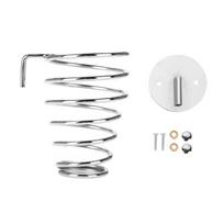 Stainless Steel SpiraL shaped Hairdryer Support Holder Wall mounted Hair Dryer Rack white