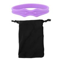 Patella Knee Strap Silicone Tendon Support Belt Promote Recovery for Basketball Football Skin Color violetinė