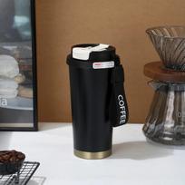 500 ml kavos puodelis 316 nerūdijančio plieno termosas ir tiesioginio gėrimo izoliuotas puodelis Šiluminis puodelis Dvigubos sienelės Neišsipilantis 500ml white