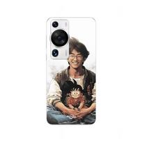 Coque - MANIACASE - Huawei P60 Pro - Goku - Souple - Enfant - Blanc