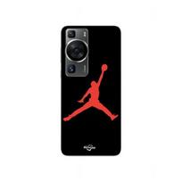 Case - MANIACASE - Huawei P60 - Jordan logo 23 - Red color - Flexible raudona