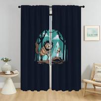 Adventure Times Elegant Room Curtains for Living Room Home Interior Curtains 2 Pieces Shades Tulle for Bedroom Window Curtain W50xH70cmx2pcs-CL beige