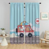 Blackout Curtains 2 Pieces Bubu and Dudu Curtains for Living Room Curtain Partition Tulle for Bedroom Shades Kitchen Elegant W50xH70cmx2pcs-CL