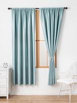 1pc 80% Blackout Curtain For Bedroom Livingroom High Shading Curtain cortinas para ventanas 100x130cm&Grommet Top mėlyna