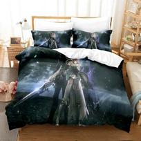 New 3D Printed Anime Game FINAL FANTASY XIII-2 Bedding Set Boys Girls Twin Queen King Size Duvet Cover Pillowcase Bed boys Adult EU Twin 135x200cm