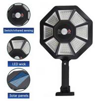Lauko saulės gatvės šviestuvas 168 LED prožektoriai sieninis šviestuvas su judesio jutikliu IP44 vandeniui atsparus tinka kiemams ir fasadams 8000LM -1PC